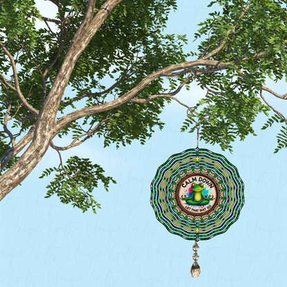 Wind Spinner CALM DOWN Let That Sh*t Go Design
