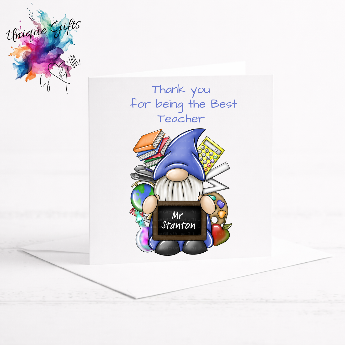 Best Teacher Card – Gnome Boy