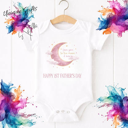 Happy 1st Father's Day Baby Grow | Unique Gifts