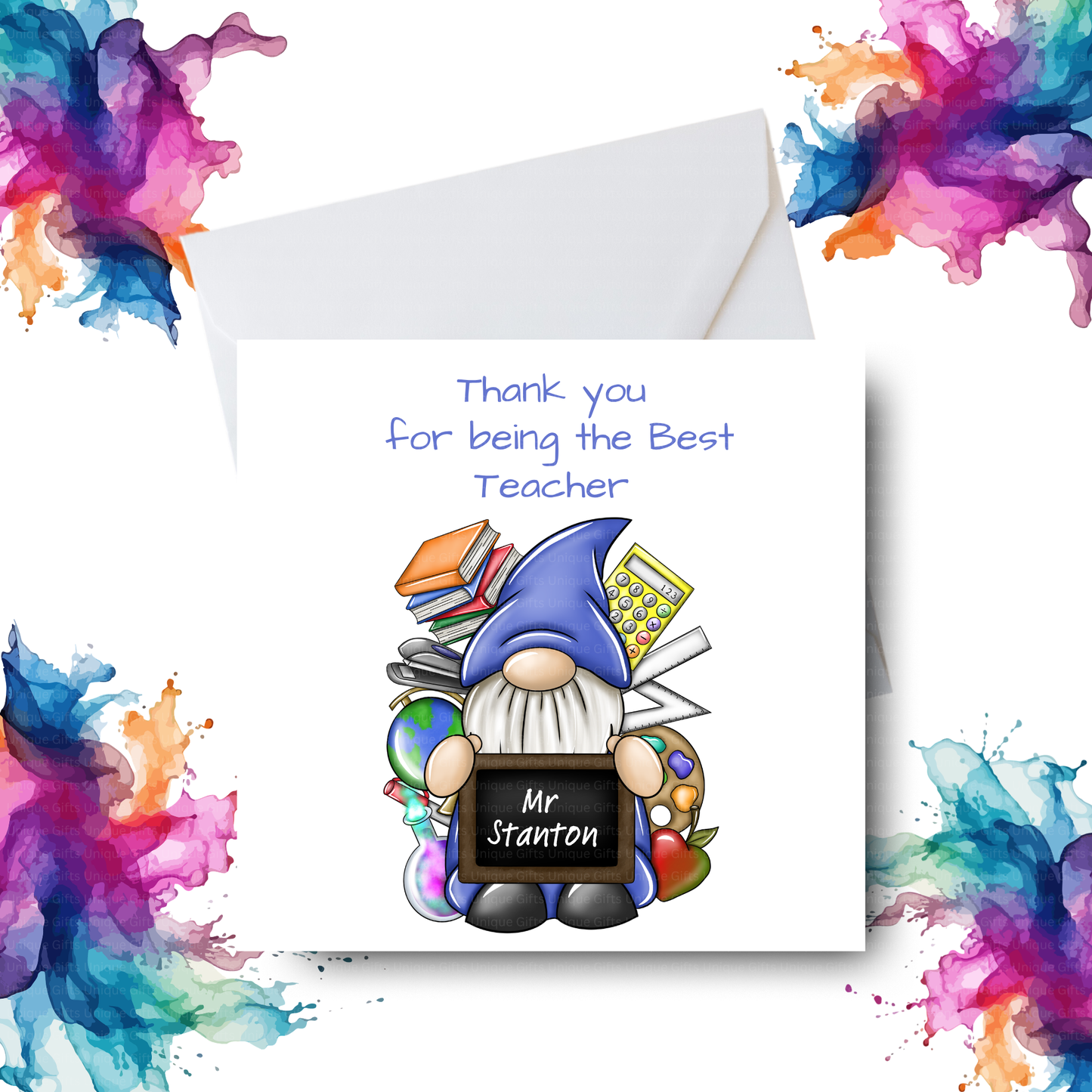 Best Teacher Card – Gnome Boy