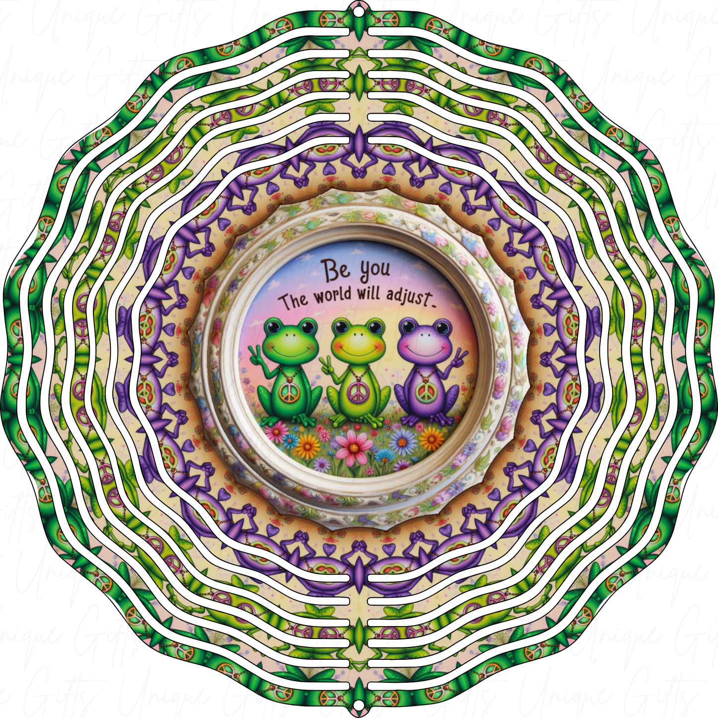 Wind Spinner BE YOU, The World Will Adjust Design.