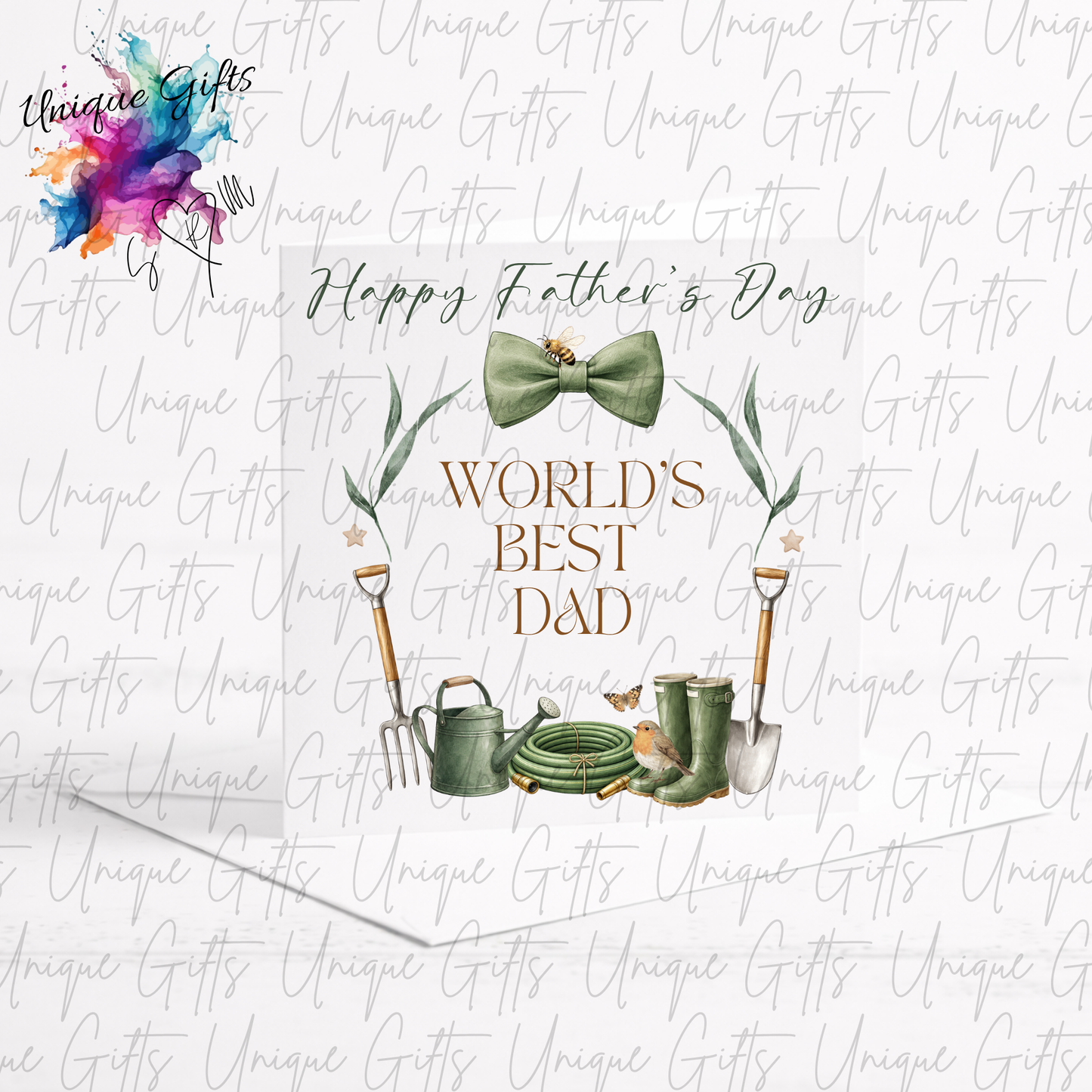 Personalised gardening Father's Day card – Dad or Grandad | Unique Gifts