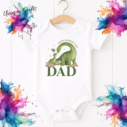 Dinosaur Dad or Grandad Baby Grow | Unique Gifts