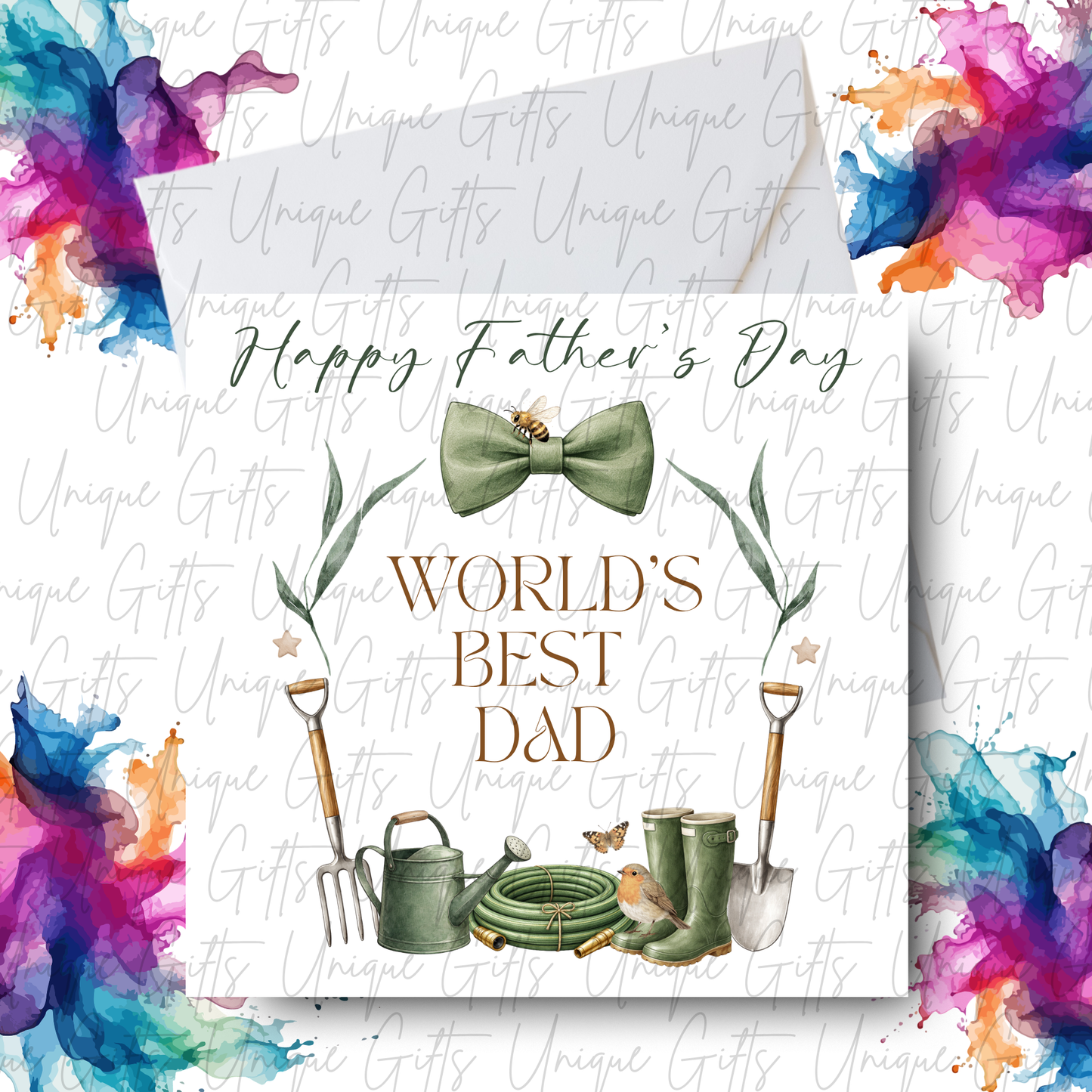 Personalised gardening Father's Day card – Dad or Grandad | Unique Gifts