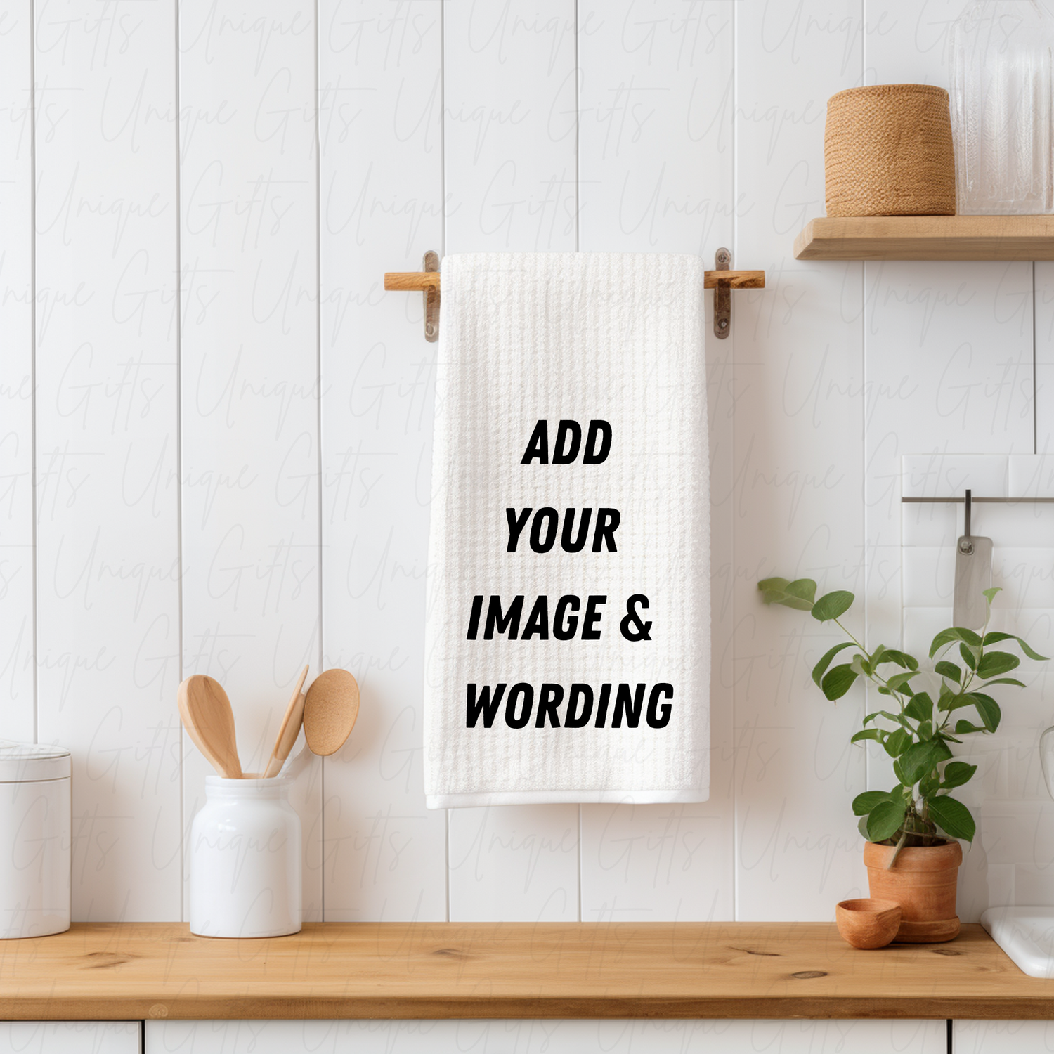personalised tea towel, kitchen tea towel, custom image, personalised gift, unique gift
