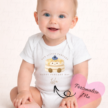 Personalised Pancake Day Baby Grow | Unique Gifts