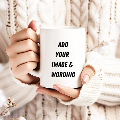 Personalised 11oz Coffee Mug – Custom Name or Message | Perfect Gift