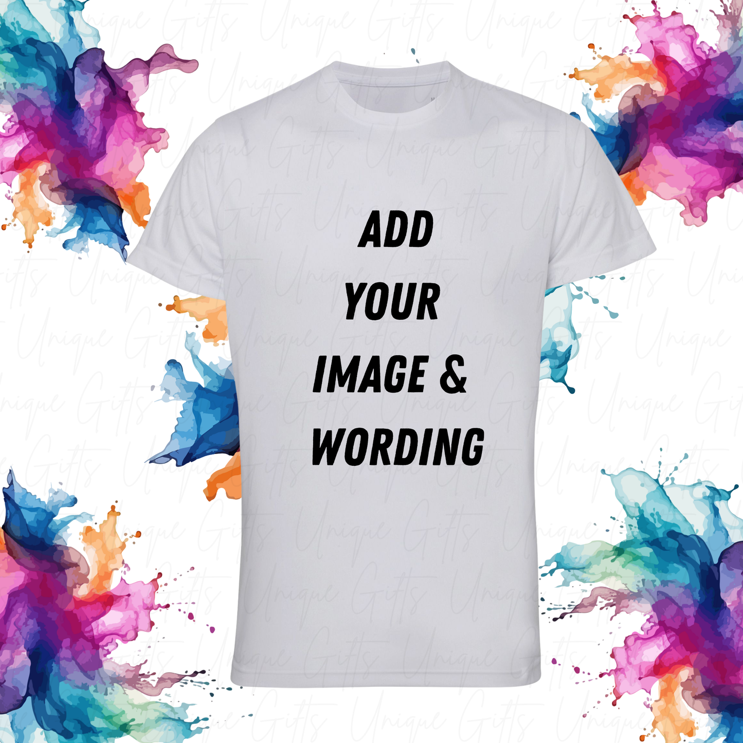 Men’s Custom Performance T-Shirt | Lightweight, Wicking, Stretch Fit | Personalised Activewear Gift