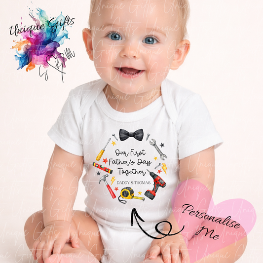 DIY Daddy's Little Helper Baby Grow | Unique Gifts