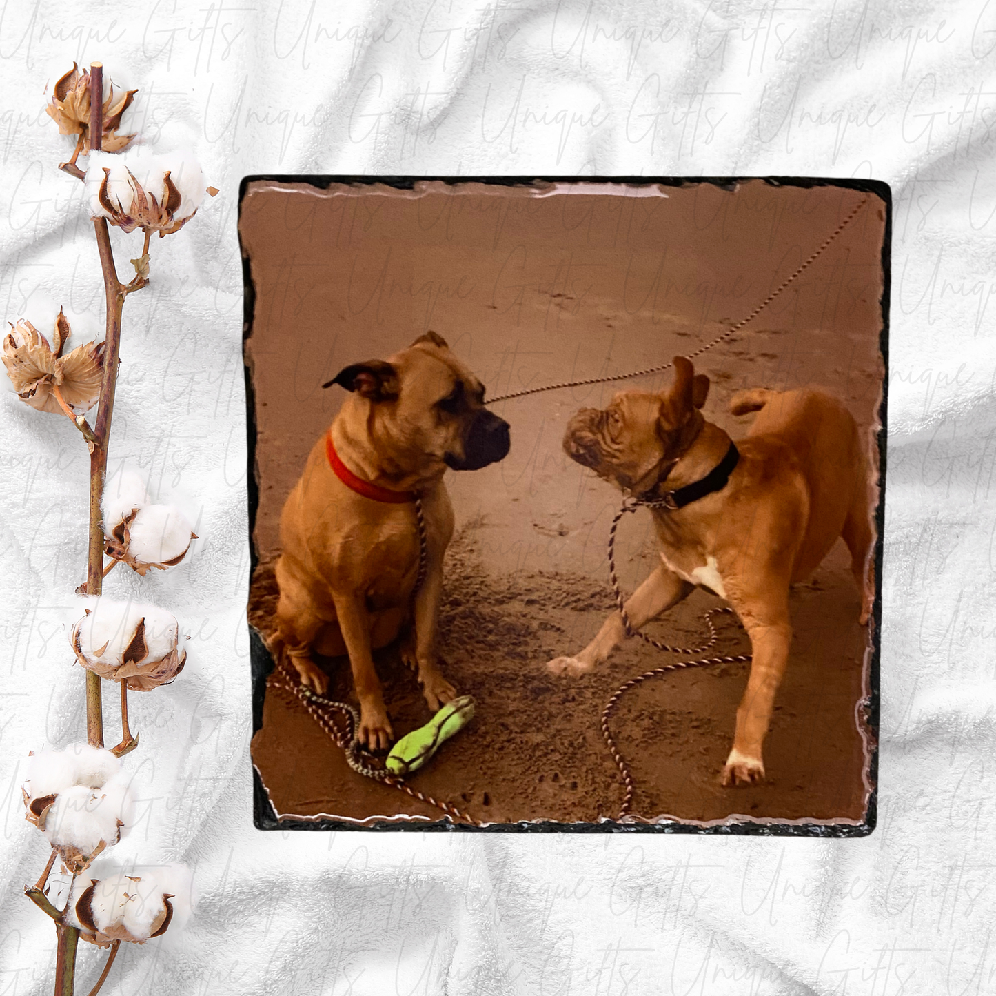 Photo Slate Tester Offer – Custom 15cm or 20cm Natural Slate | Personalised Photo Gift & Keepsake