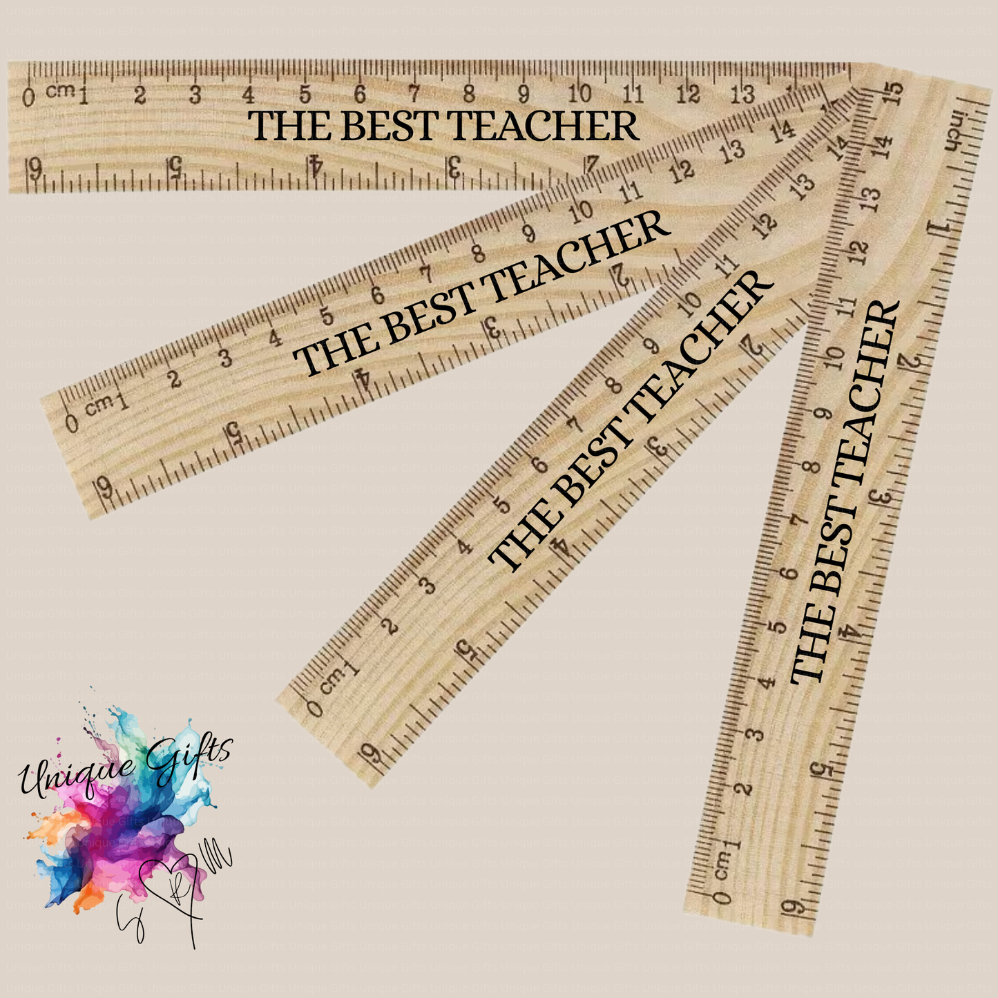 Personalised Engraved Teacher Ruler – The Best Teacher