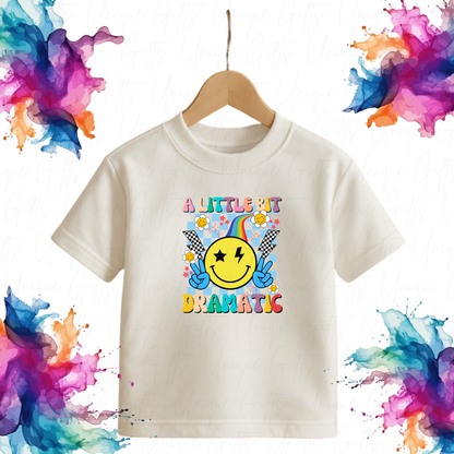 A Little Bit Dramatic Short Sleeve Children’s T-Shirt | Fun Kids Tee | Soft Cotton Blend