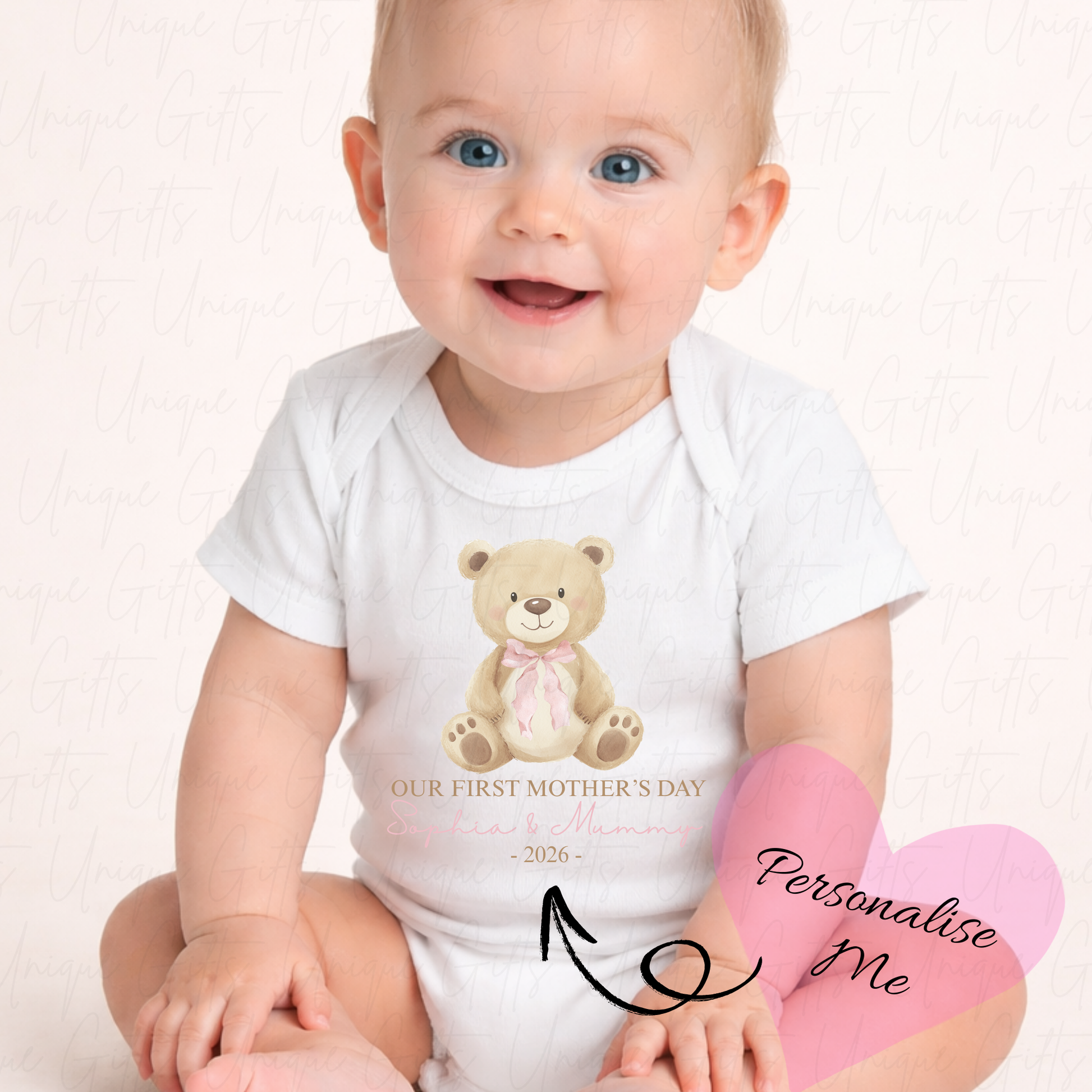 Our First Mother's Day Bear Baby Grow | Unique Gifts