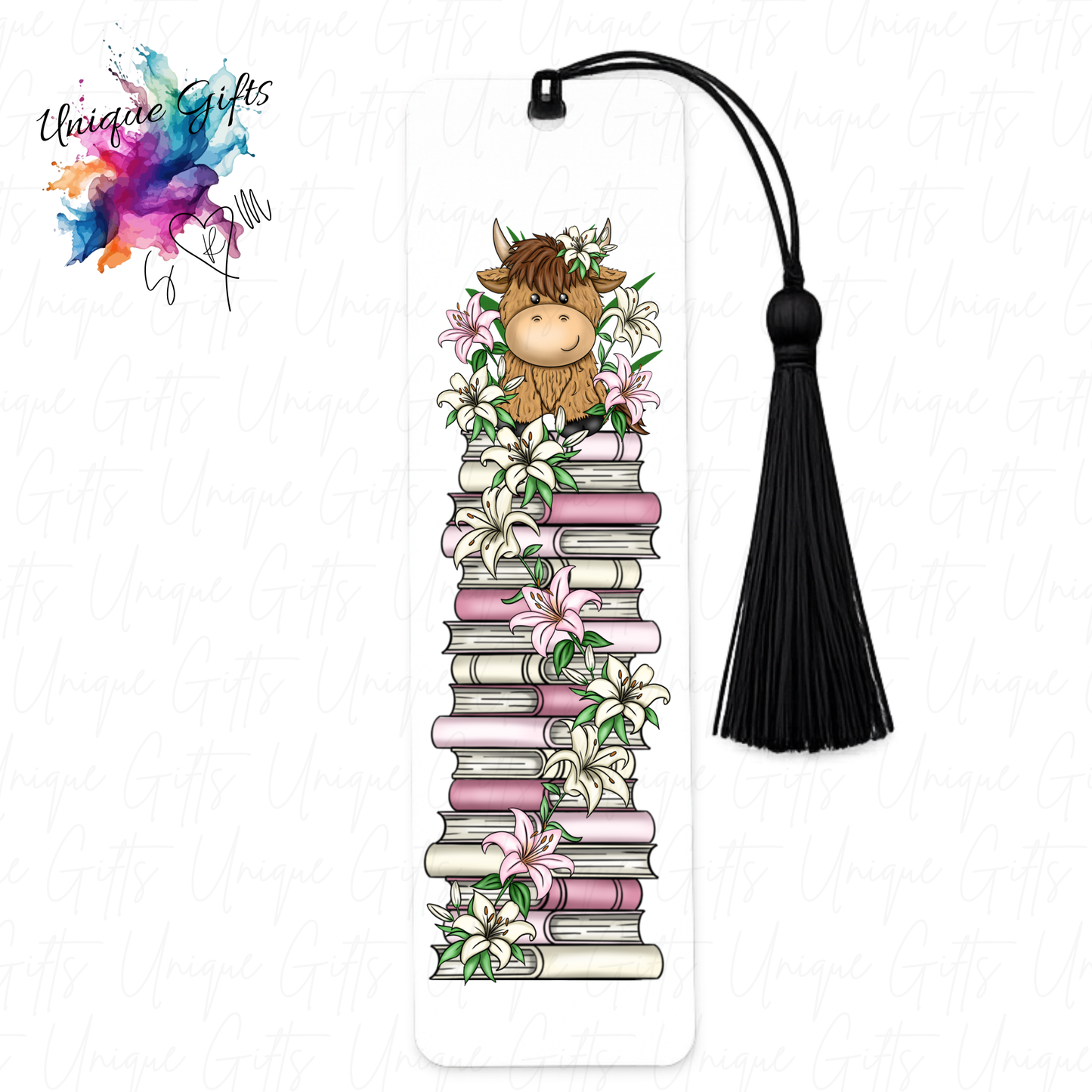 Personalised aluminium bookmark with tassel – size and quality reference