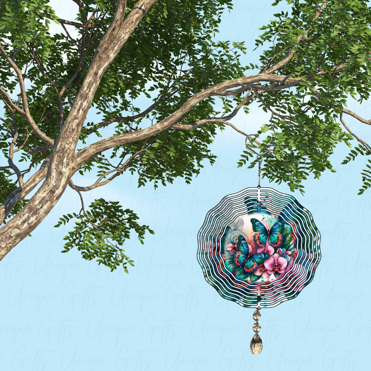 Wind Spinner Cute Butterfly Design.