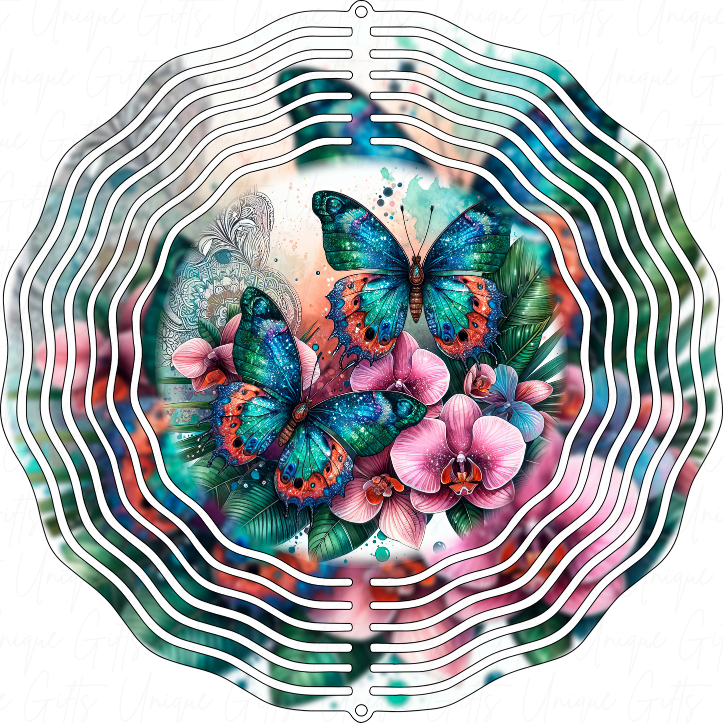 Wind Spinner Cute Butterfly Design.