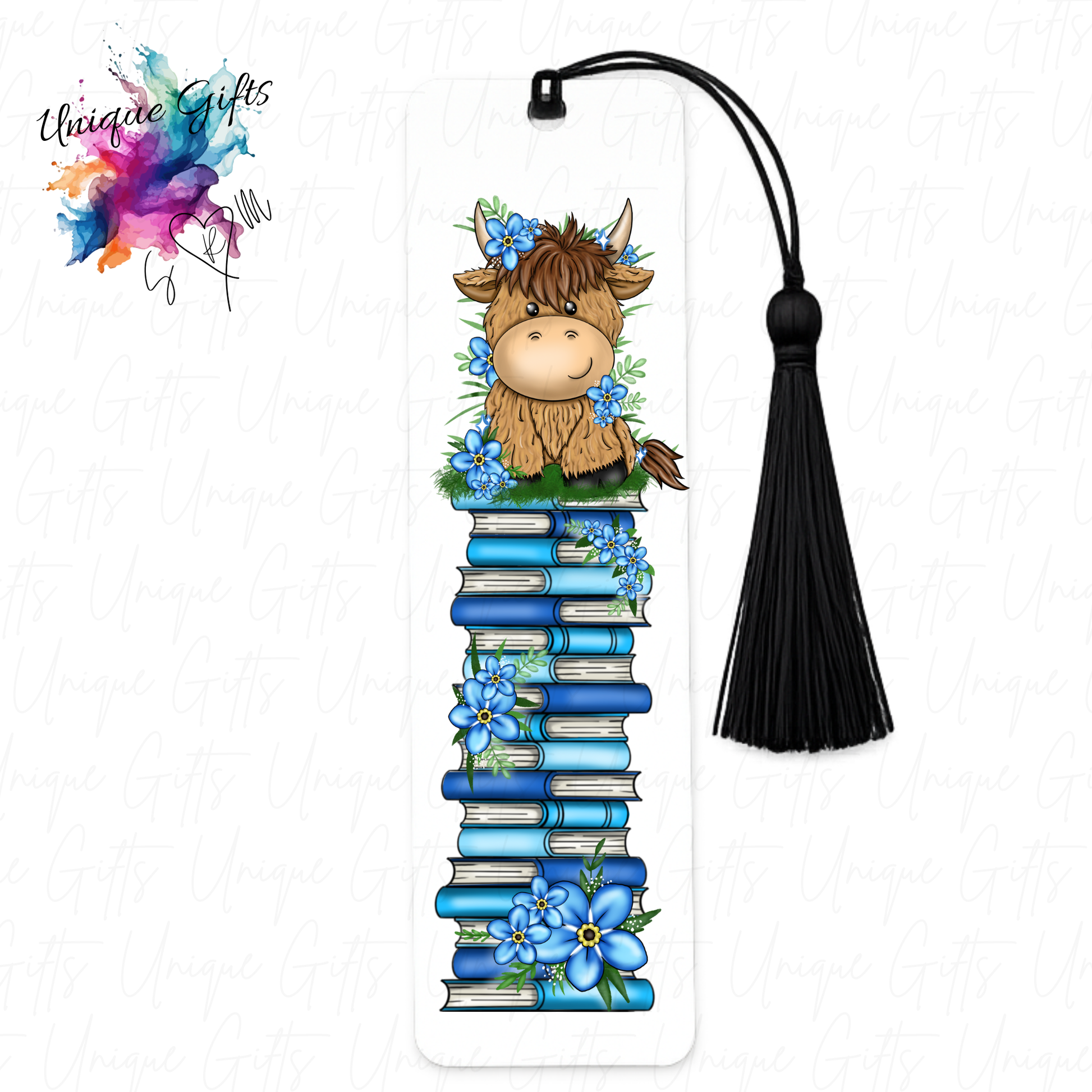 Personalised aluminium bookmark with tassel – size and quality reference