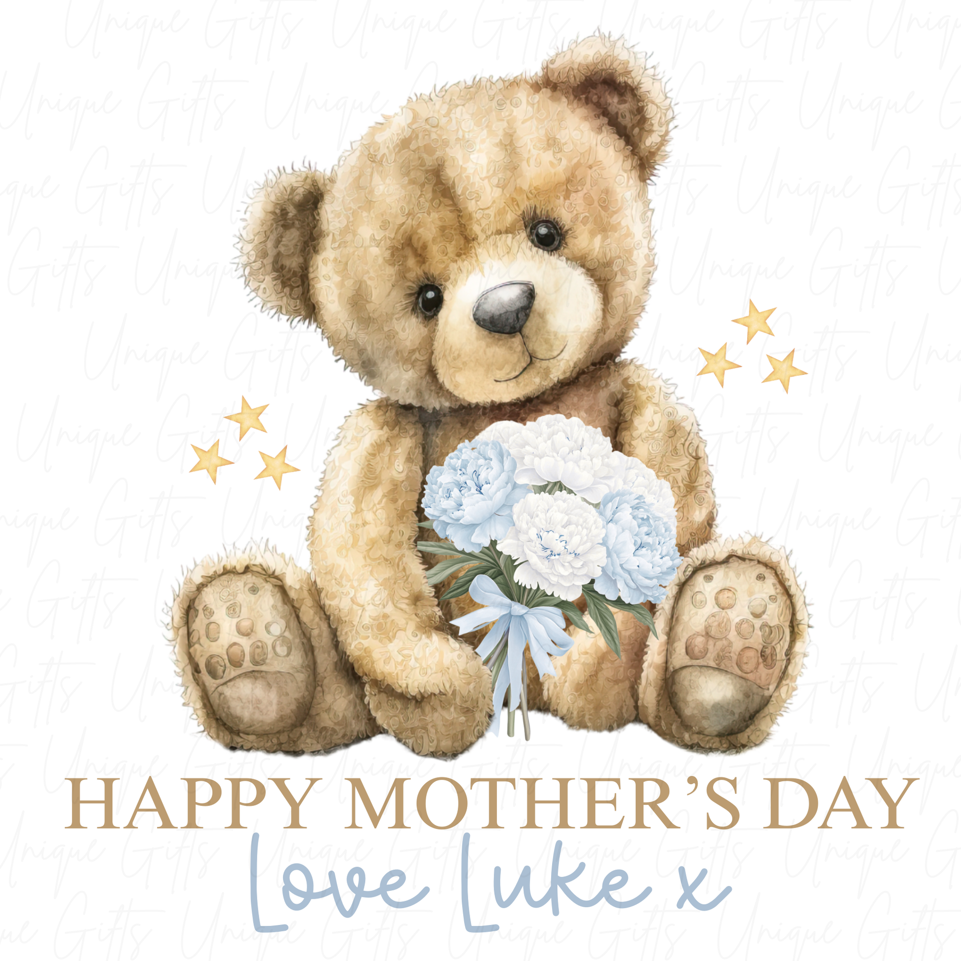 Happy Mother's Day Holding Flowers Baby Grow | Unique Gifts