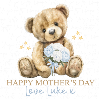 Happy Mother's Day Holding Flowers Baby Grow | Unique Gifts