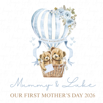 Our First Mother's Day Hot Air Balloon Baby Grow | Unique Gifts