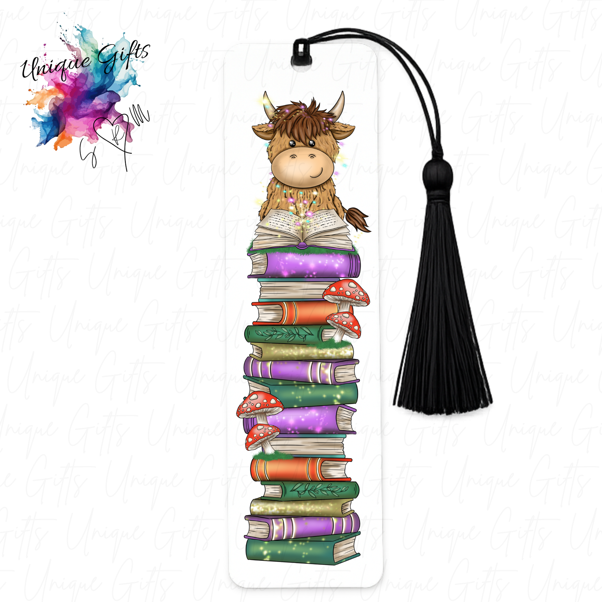 Personalised aluminium bookmark with tassel – size and quality reference