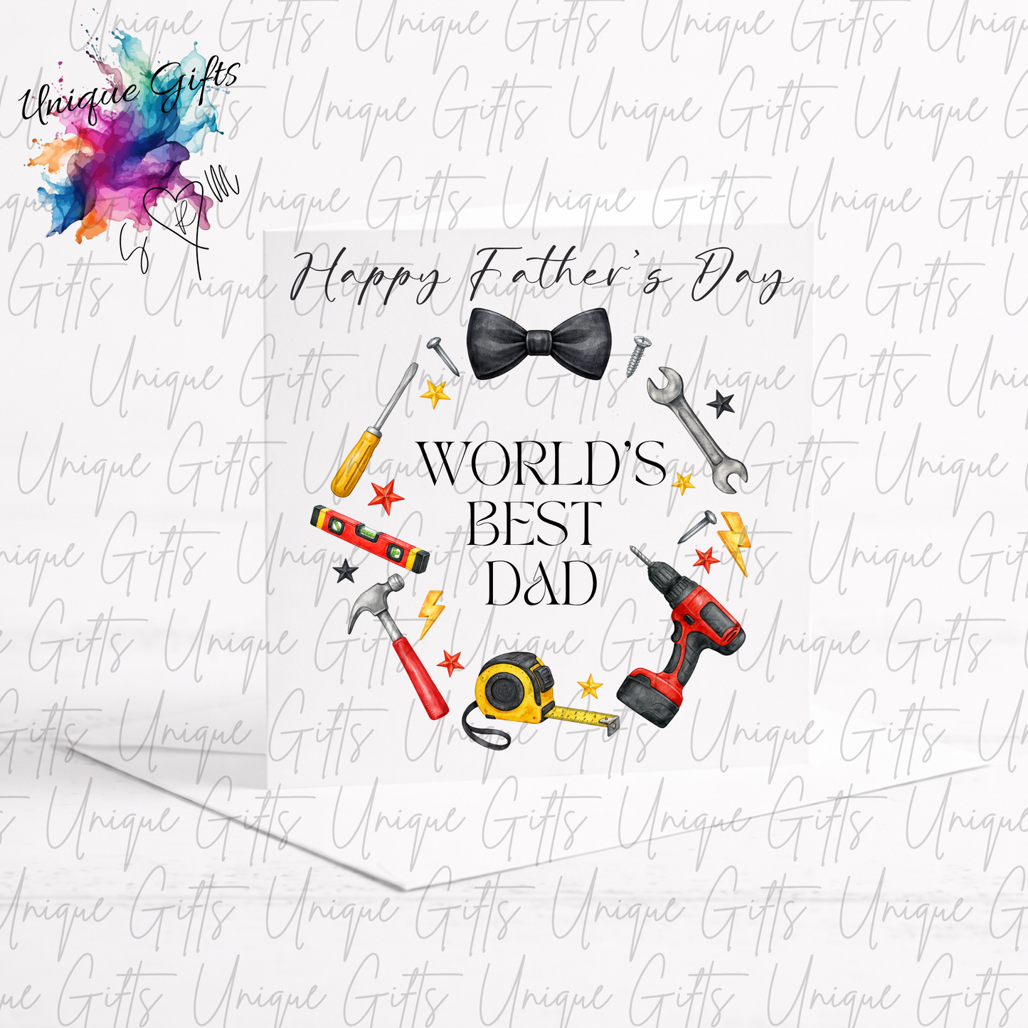 Personalised tools Father's Day card – Dad or Grandad | Unique Gifts