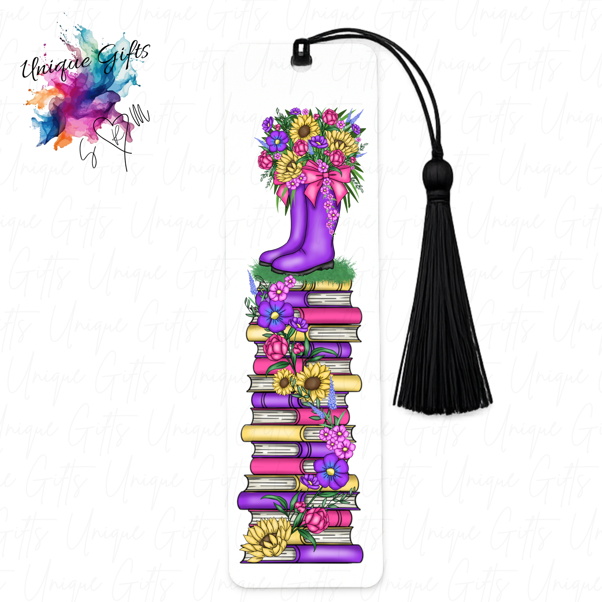 Personalised aluminium bookmark with tassel – size and quality reference