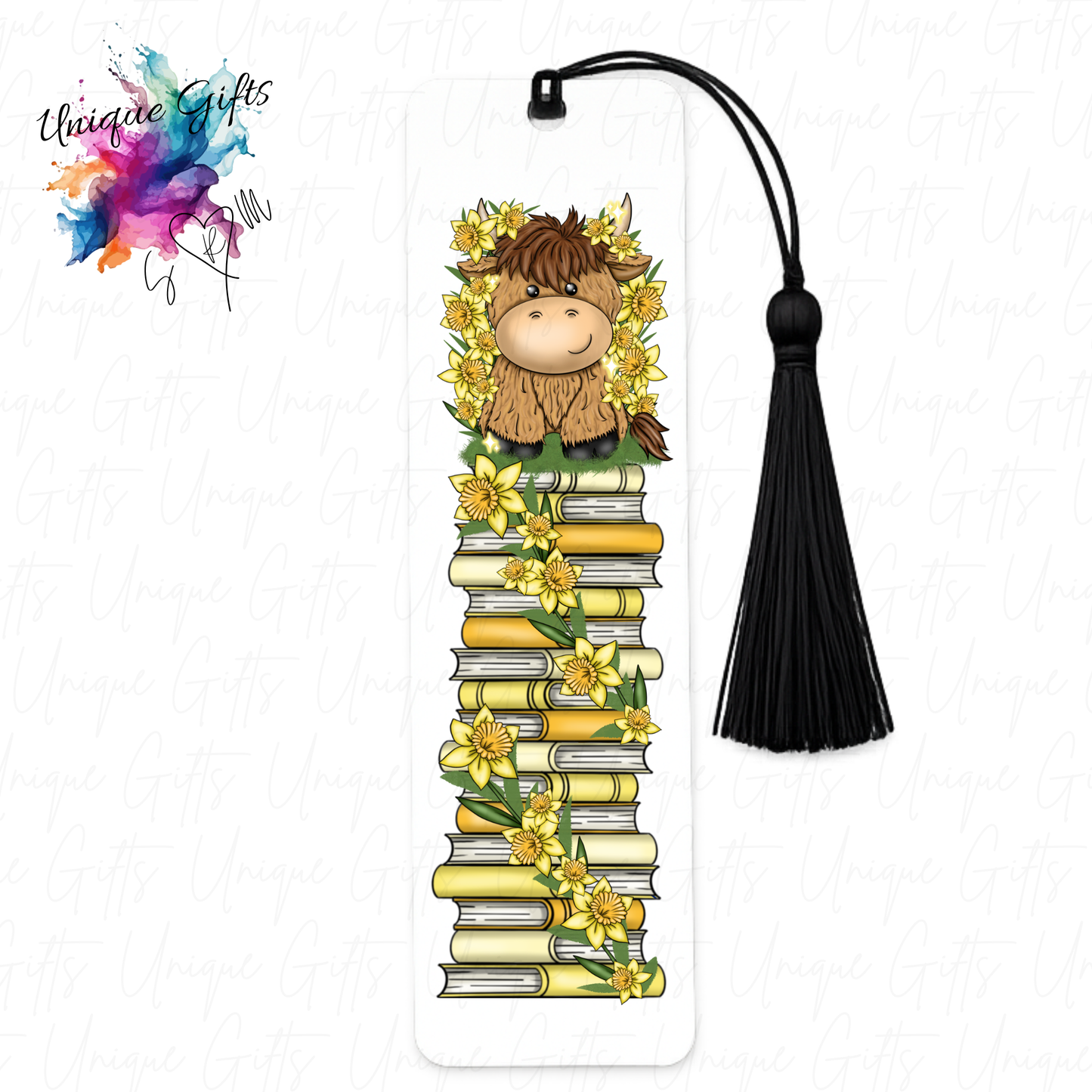 Personalised aluminium bookmark with tassel – size and quality reference