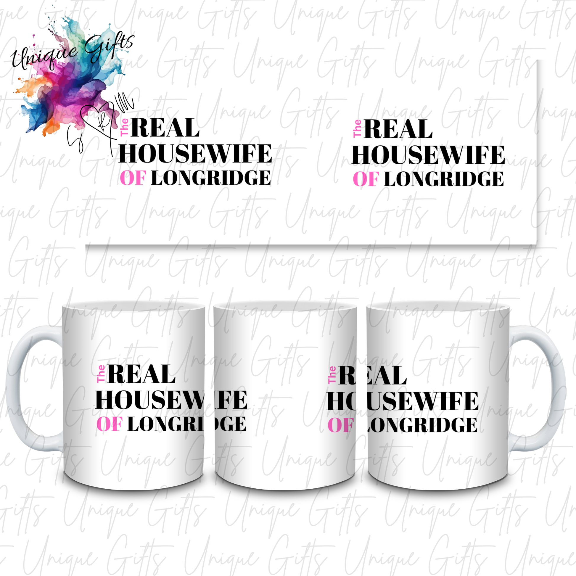 The Real Housewife of Longridge Mug – Funny Novelty Coffee Cup Gift