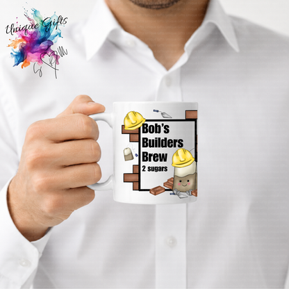 Personalised Builders Brew Mug