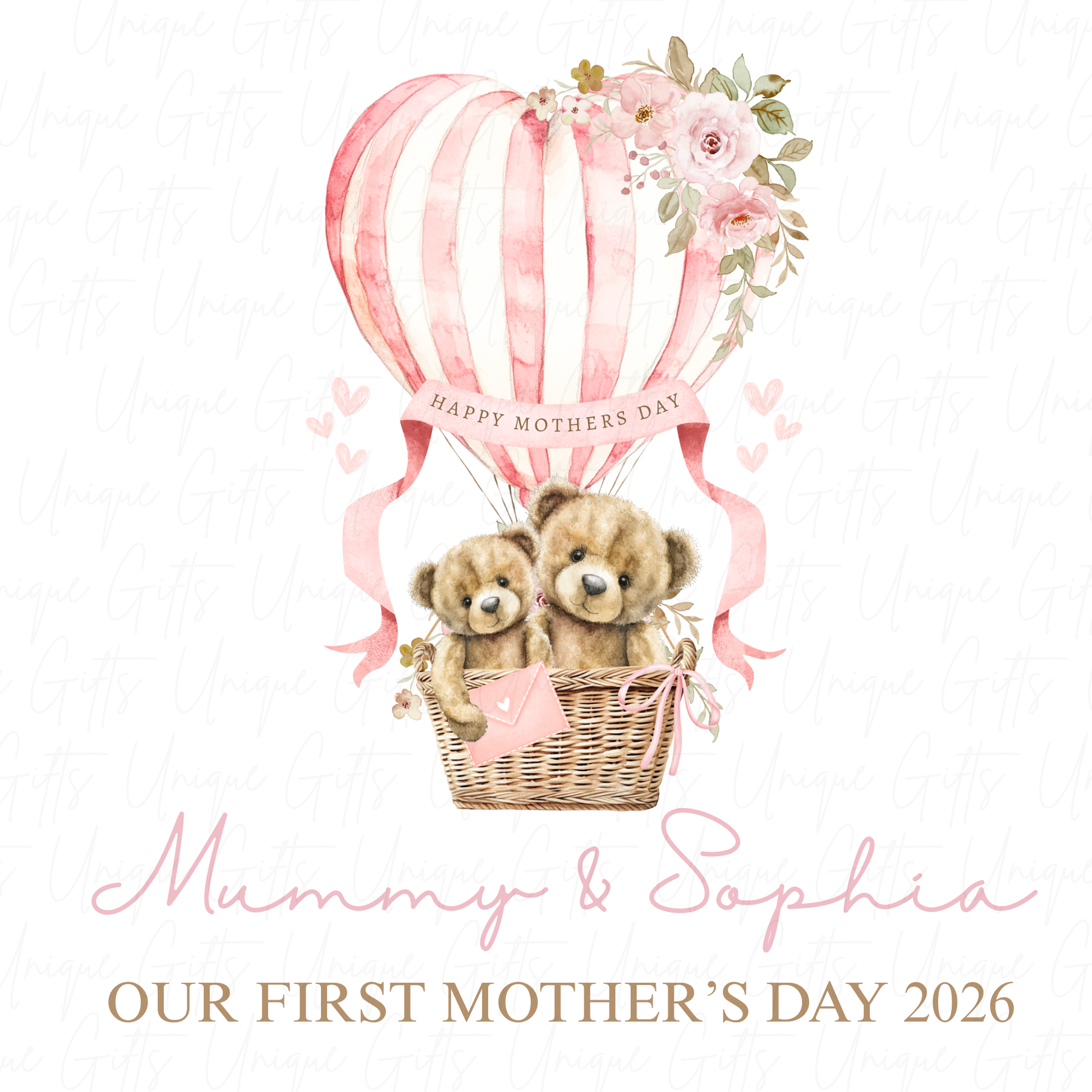 Our First Mother's Day Hot Air Balloon Baby Grow | Unique Gifts