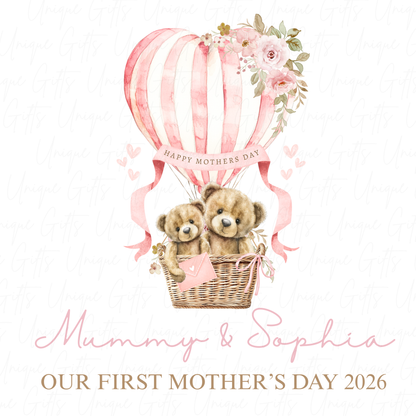 Our First Mother's Day Hot Air Balloon Baby Grow | Unique Gifts