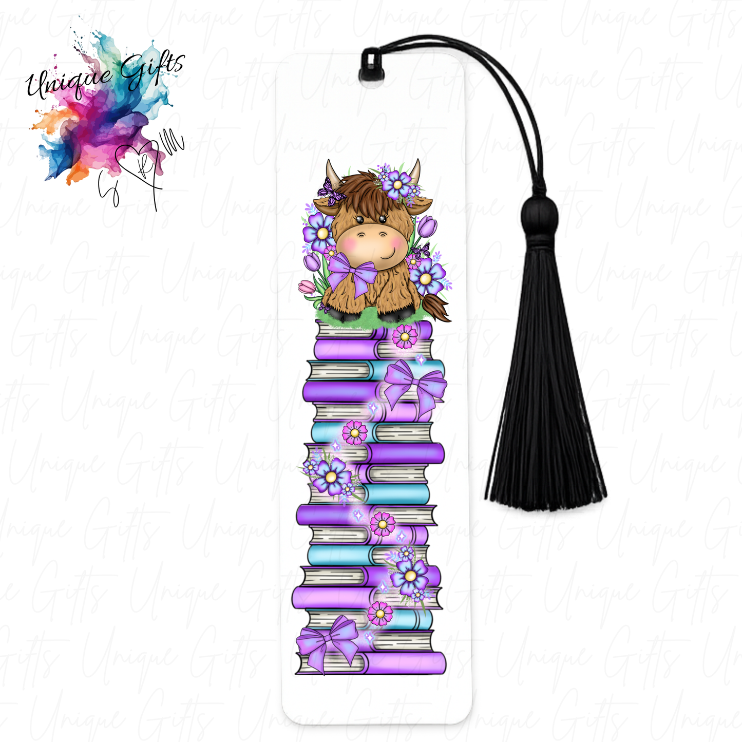 Personalised aluminium bookmark with tassel – size and quality reference
