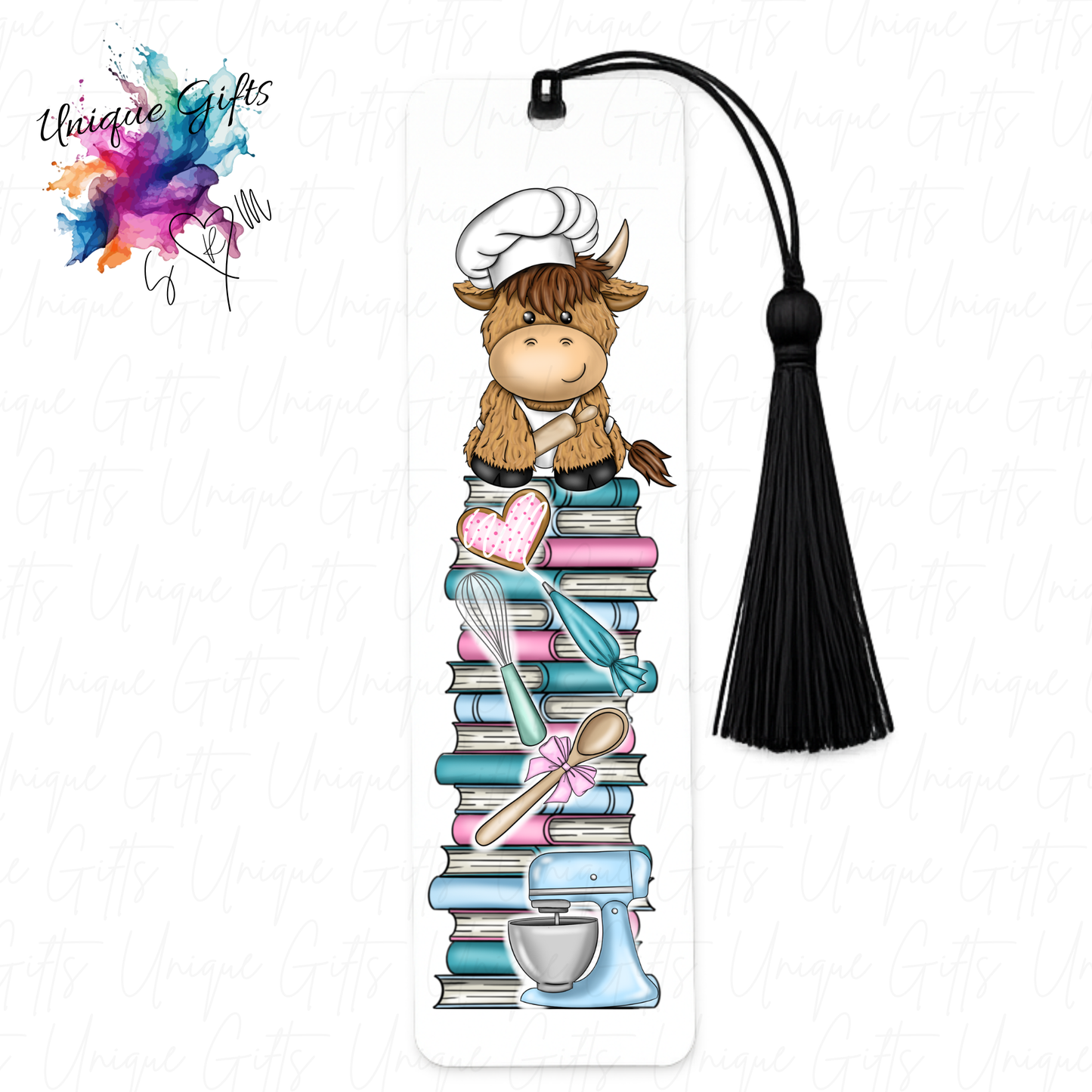 Personalised aluminium bookmark with tassel – size and quality reference