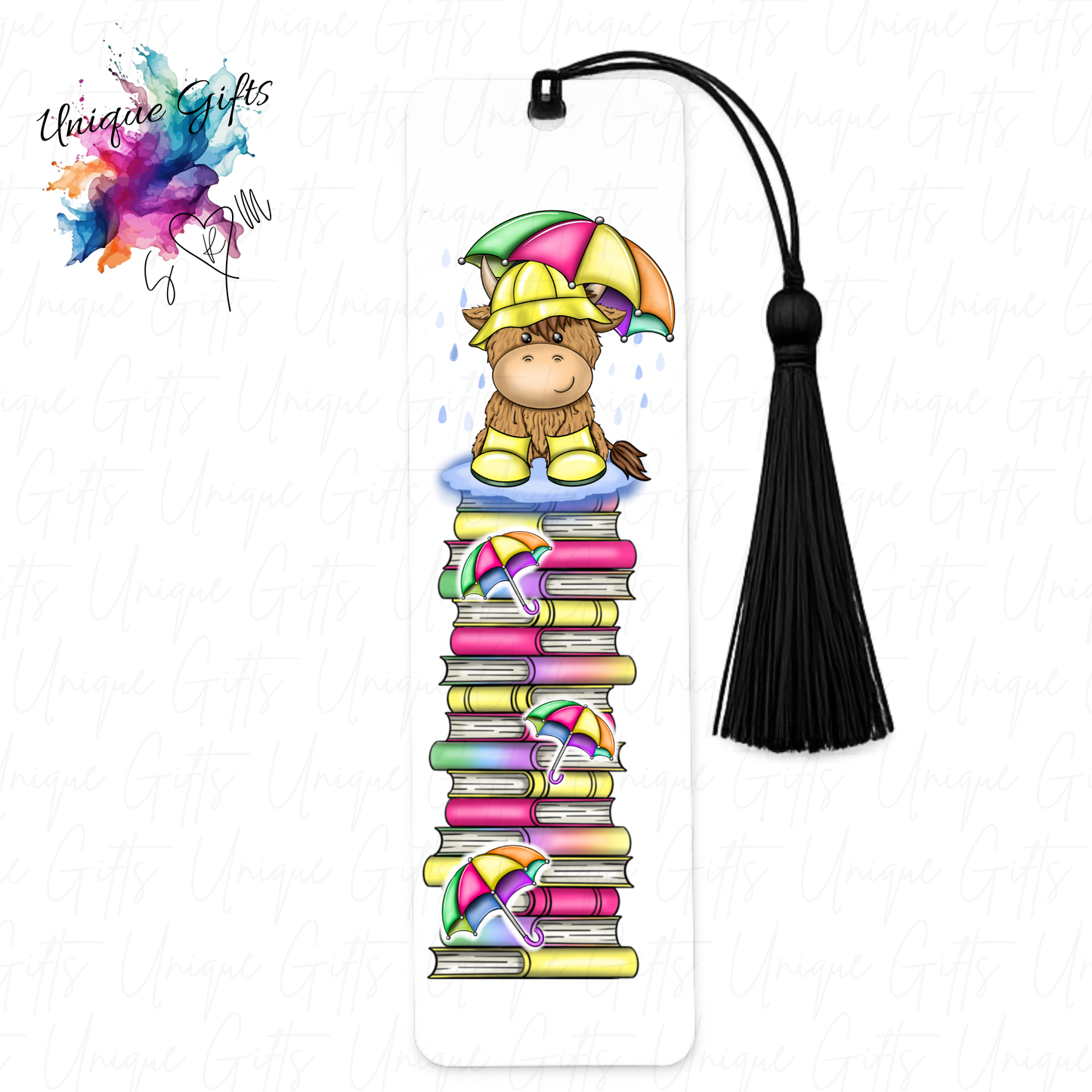 Personalised aluminium bookmark with tassel – size and quality reference