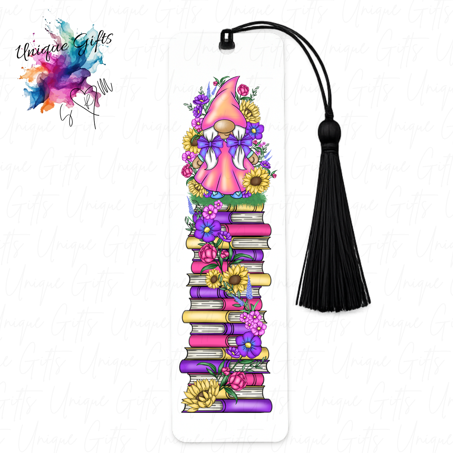 Personalised aluminium bookmark with tassel – size and quality reference
