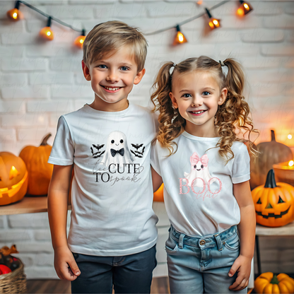 Personalised BOOtiful Halloween T-Shirt for Children – Custom Name Baby & Toddler Tee | Soft Cotton Blend