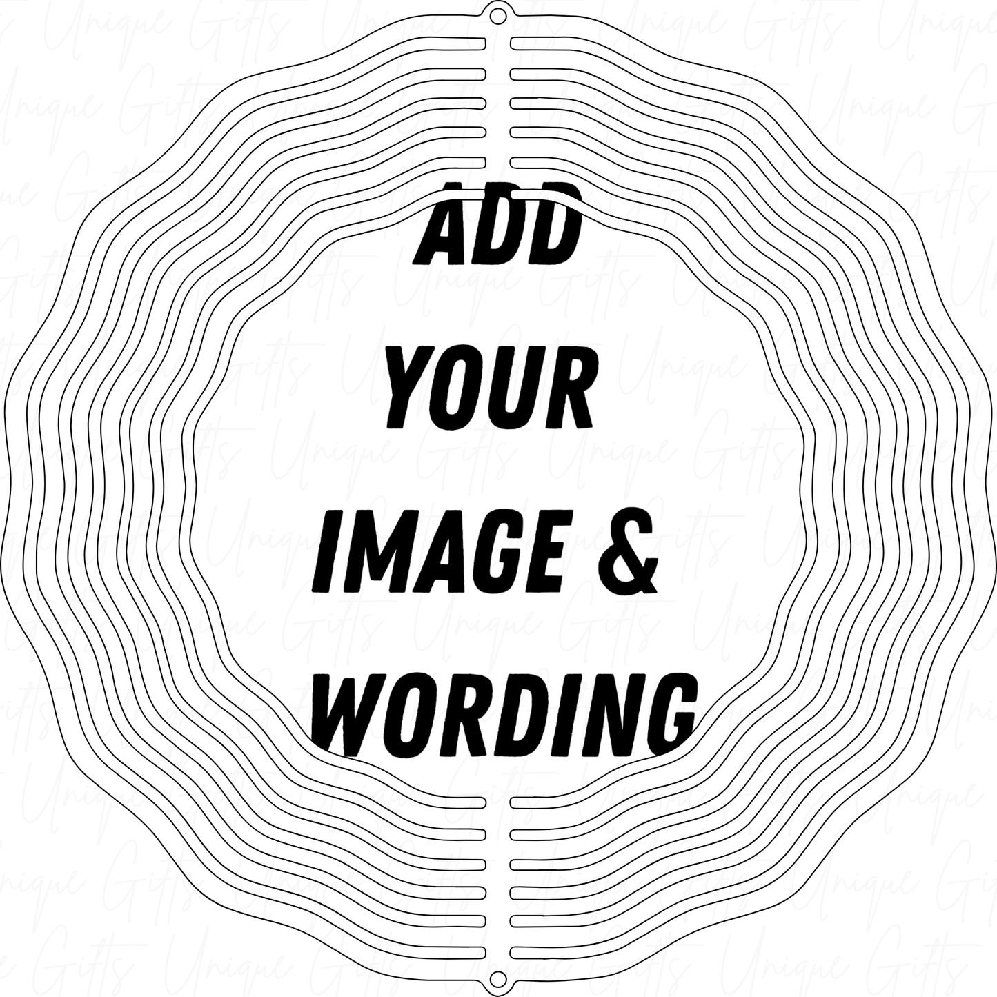 Personalise me Wind Spinner Design.