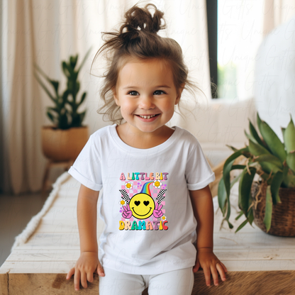 A Little Bit Dramatic Short Sleeve Children’s T-Shirt | Fun Kids Tee | Soft Cotton Blend