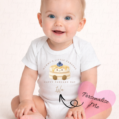 Personalised Pancake Day Baby Grow | Unique Gifts