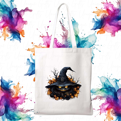 Black Witch’s Hat Halloween Tote Bag – Spooky Reusable Trick or Treat Bag | Witchy Gift Tote UK Black witch hat Halloween tote bag – reusable, witchy & perfect for trick-or-treating, spooky gifts, or eco-friendly Halloween style!