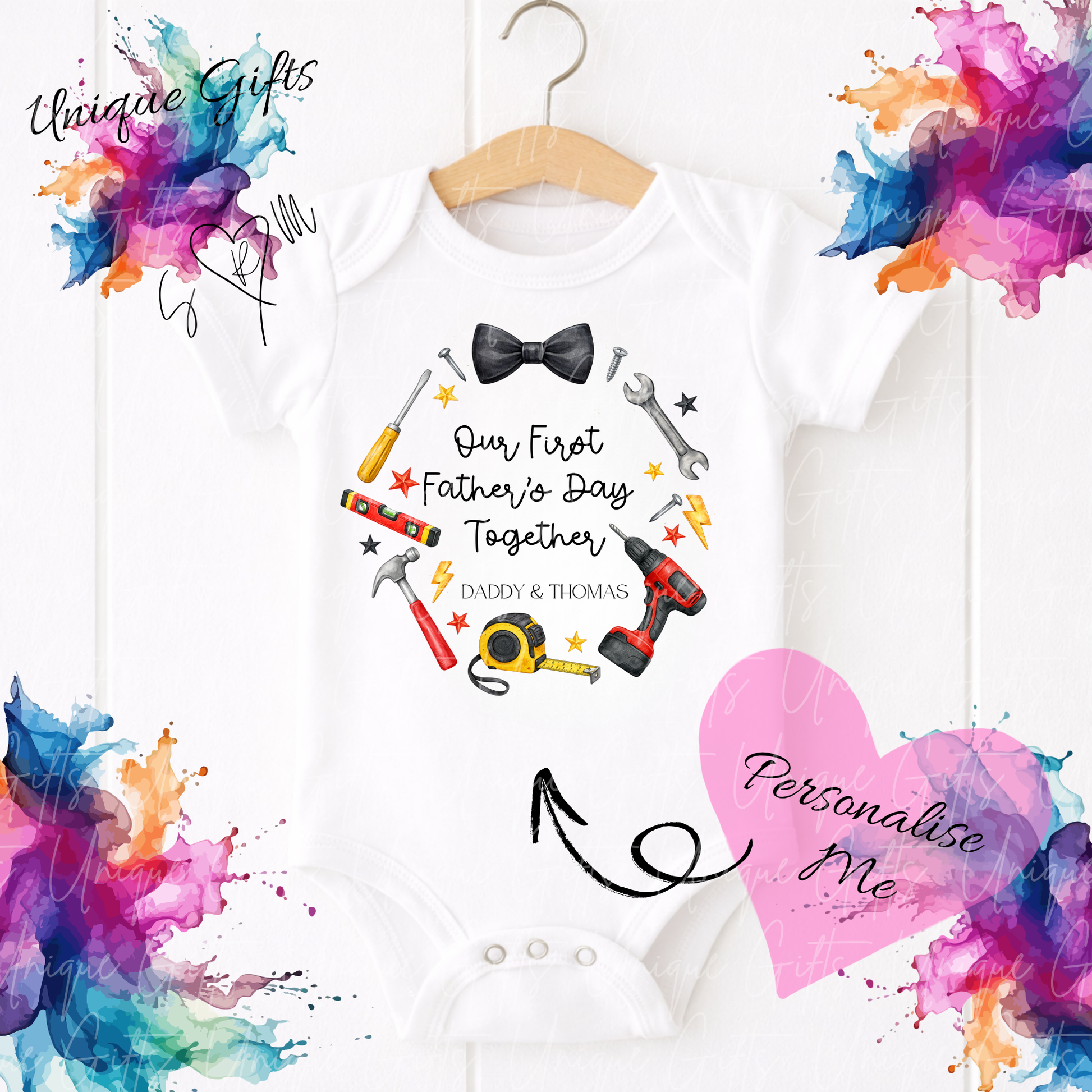 DIY Daddy's Little Helper Baby Grow | Unique Gifts