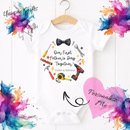DIY Daddy's Little Helper Baby Grow | Unique Gifts