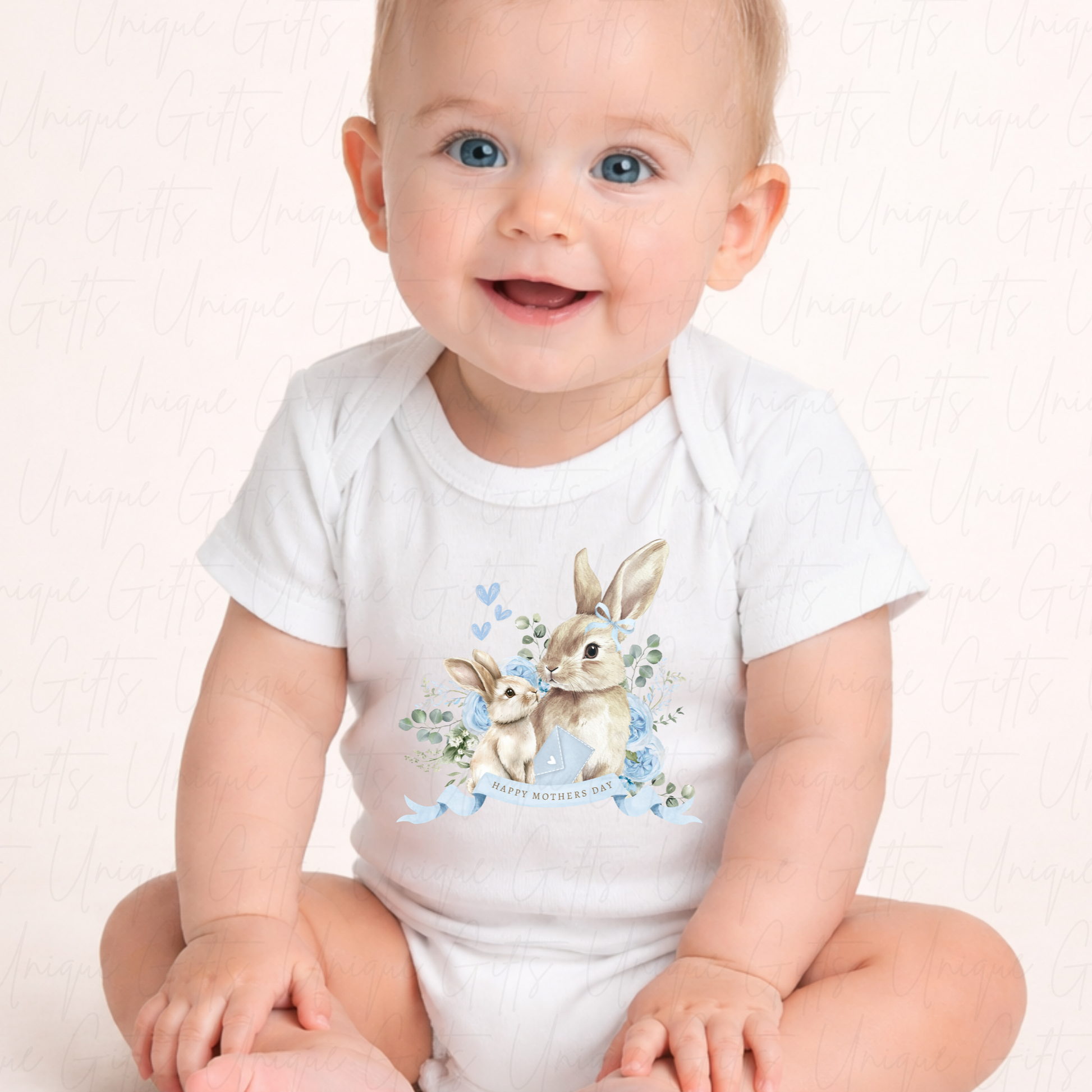 Happy Mother's Day Mother & Baby Bunny Baby Grow | Unique Gifts