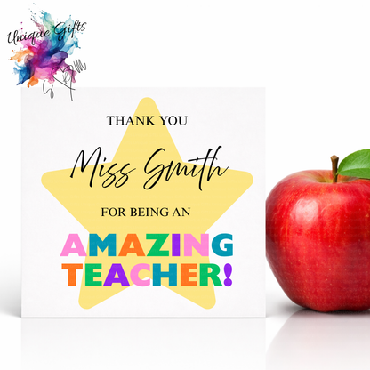 Thank You Teacher Card – End of Term