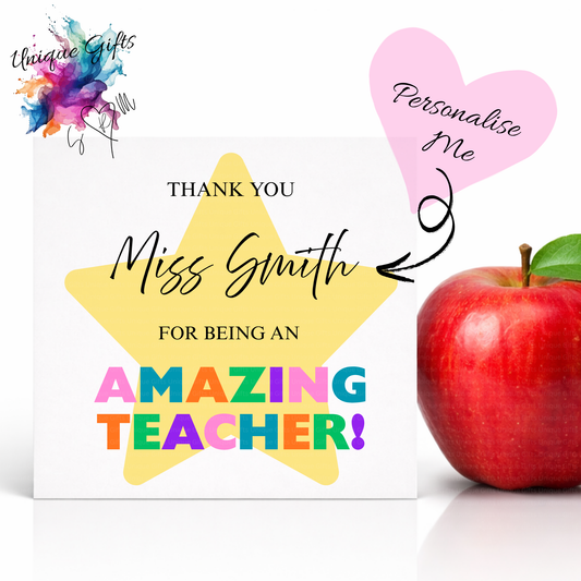 Thank You Teacher Card – End of Term