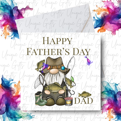 Personalised fishing Father's Day card – Dad | Unique Gifts