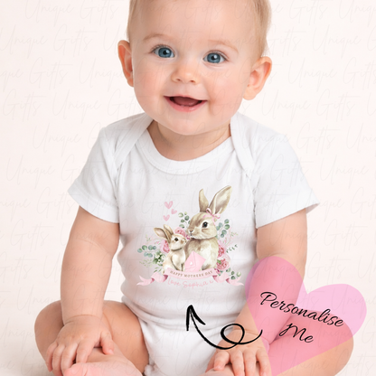 Happy Mother's Day Mother & Baby Bunny Baby Grow | Unique Gifts