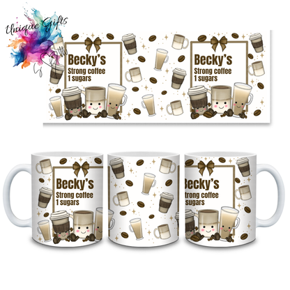 Personalised Coffee Lovers Mug
