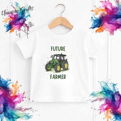 Personalised Kids Future Farmer T-Shirt